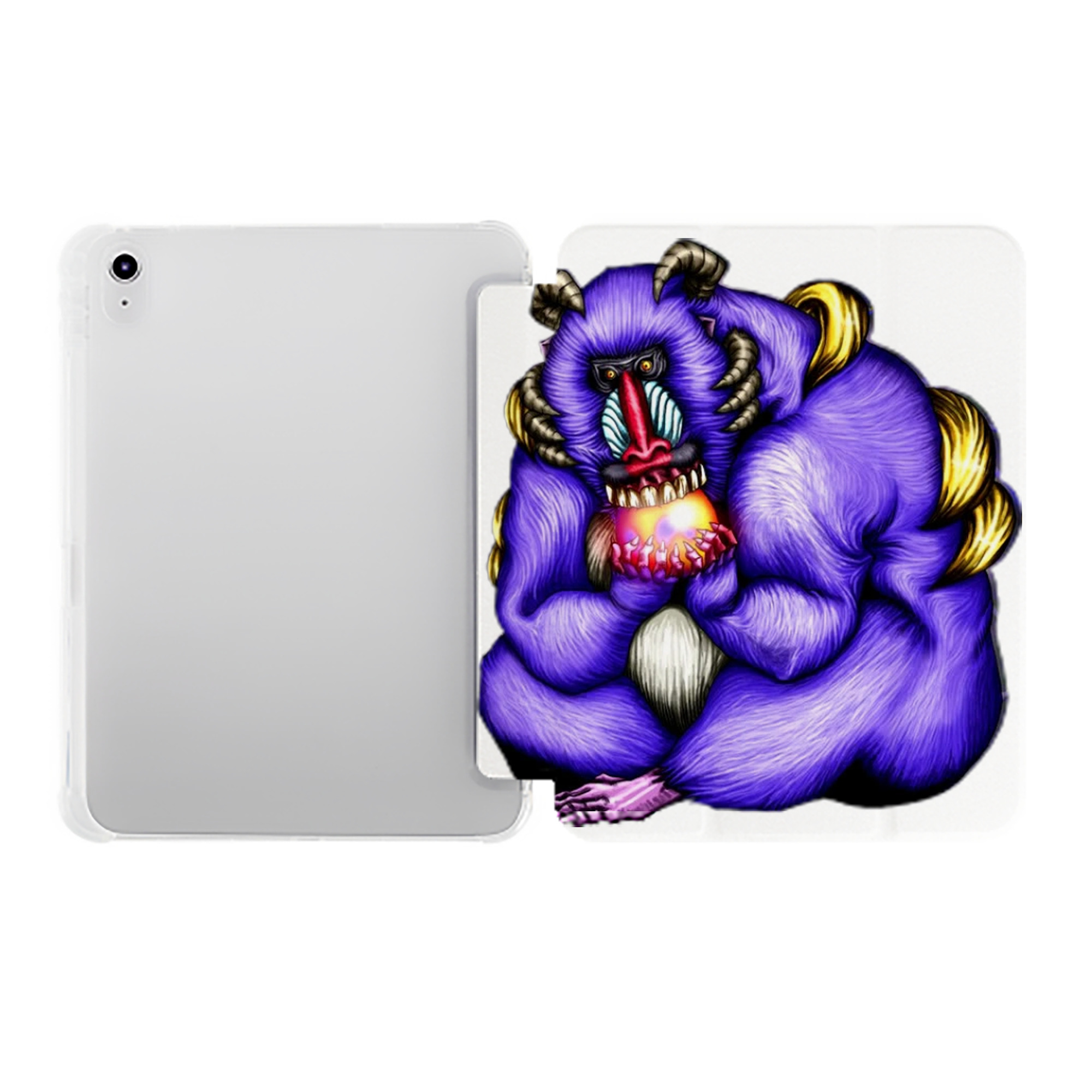 （画像用） 遊☆戯☆王 Yu-Gi-Oh! IPad ケース ペン収納付き 三つ折りスタンド PUレザー×シリコン 対応機種9.5/10.5/10.9インチ